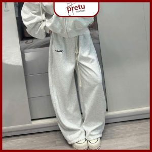 QUẦN DÀI NỈ ỐNG RỘNG PRIVATE CLUB UNISEX EMPTI.CLUB QD-011 BABY GIRL