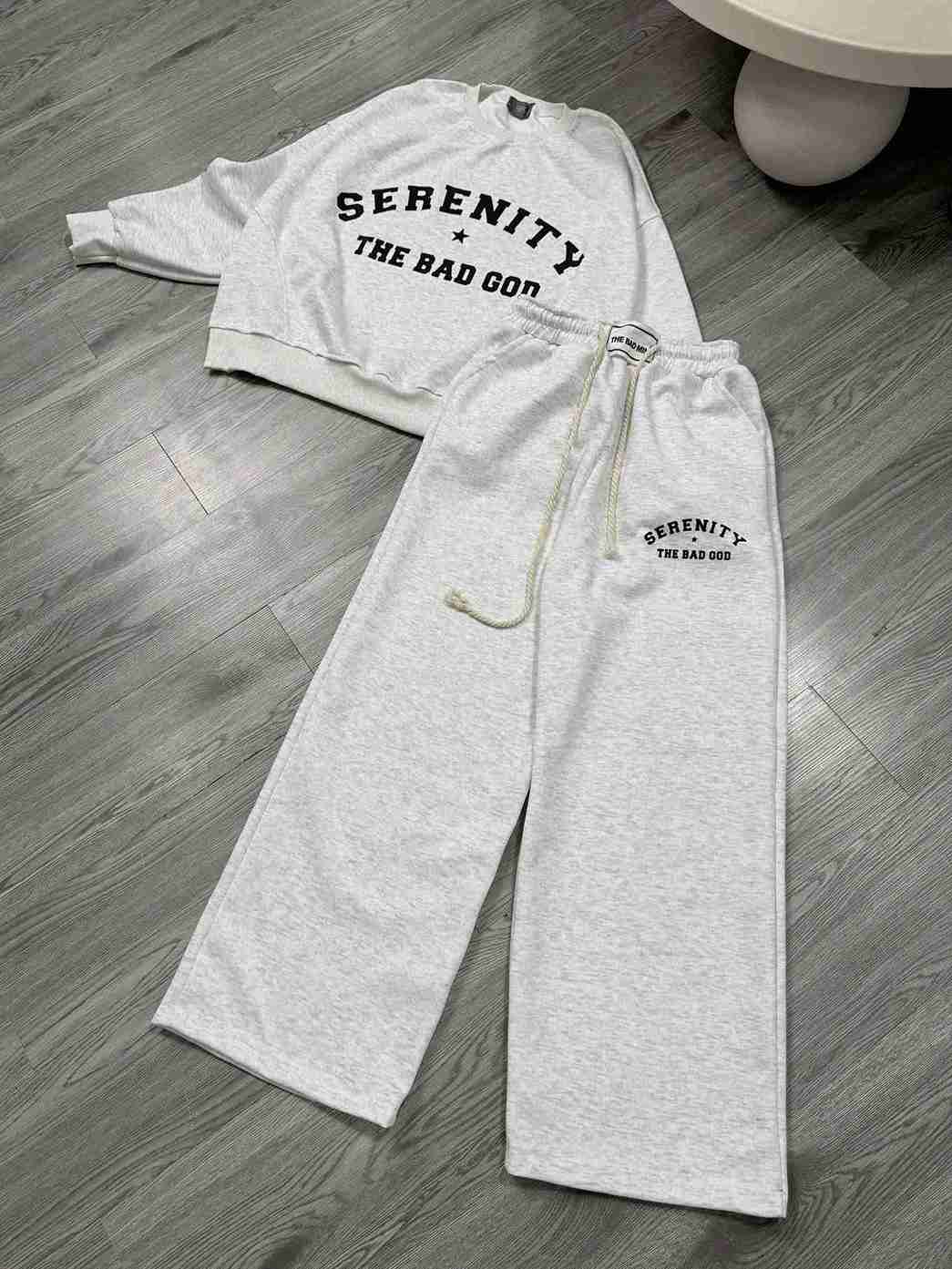 Set Áo Quần Sweater The Bad God Star Serenity Nỉ Nhung Thu Đông Local Brand 2 Set Áo Quần Sweater The Bad God Star Serenity Nỉ Nhung Thu Đông Local Brand - Ảnh 2